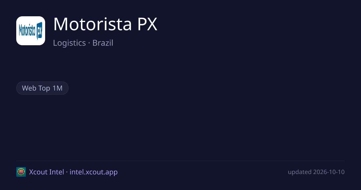 Motorista PX — share card preview