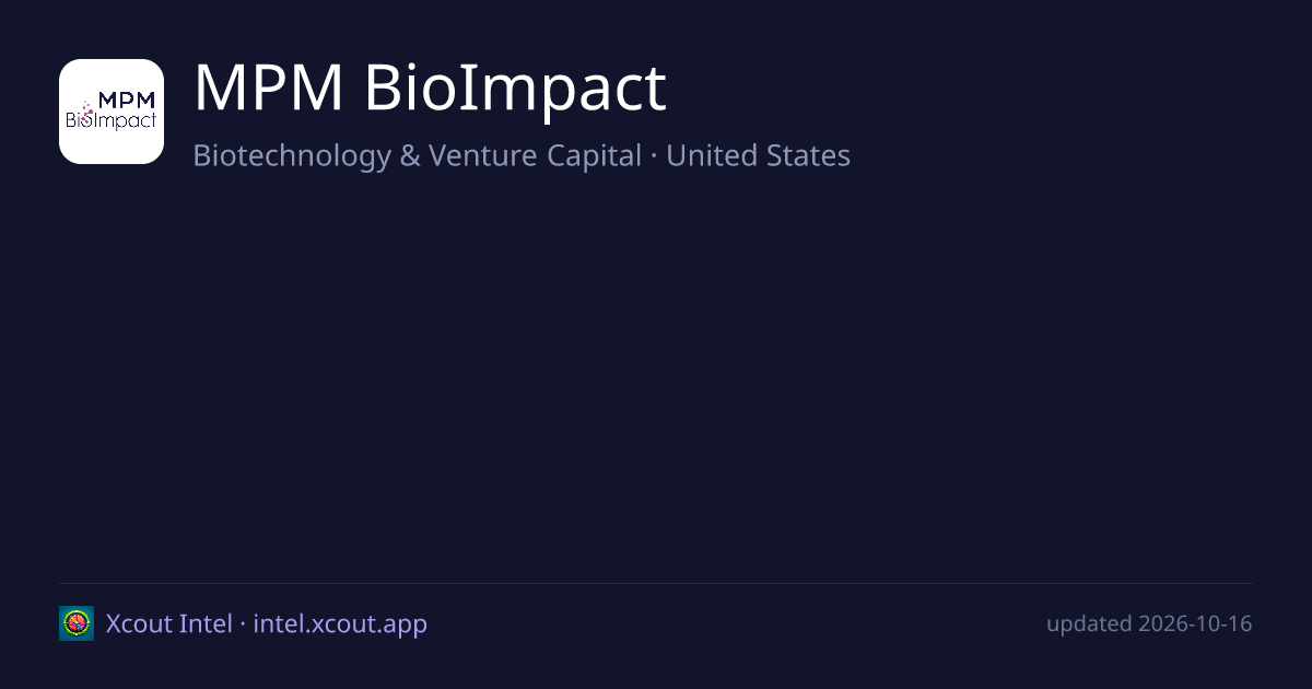 MPM BioImpact — share card preview