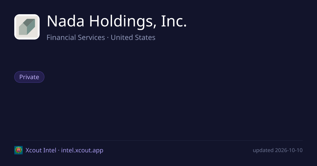 Nada Holdings, Inc. — share card preview