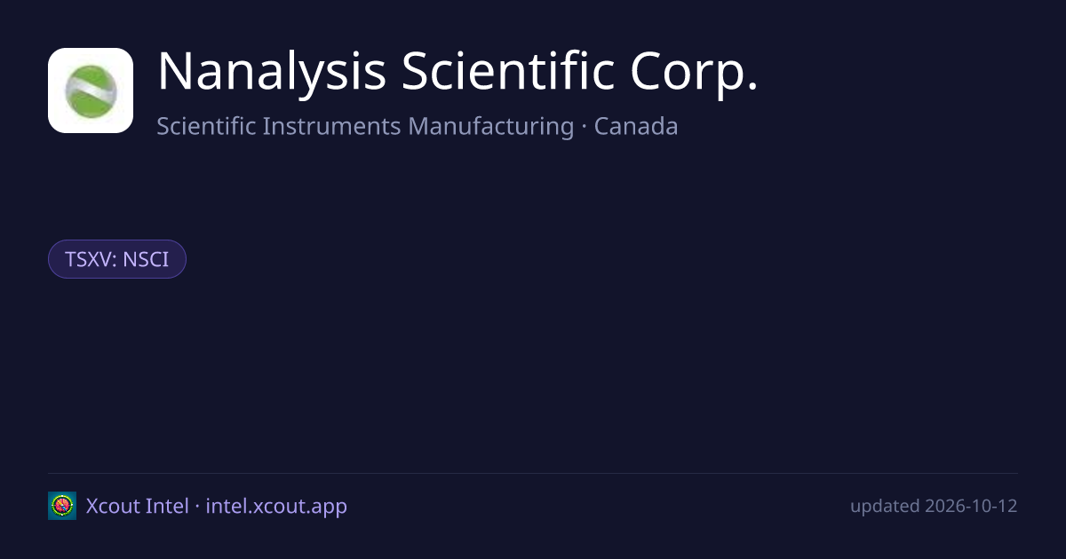 Nanalysis Scientific Corp. — share card preview