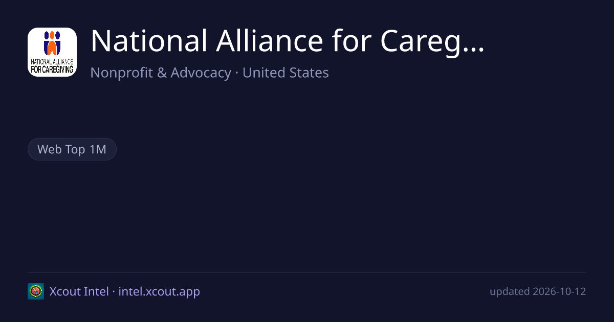 National Alliance for Caregiving — share card preview