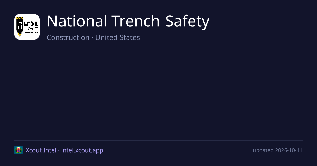 National Trench Safety — share card preview