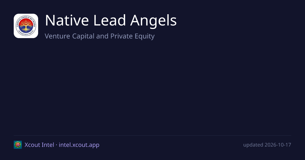 Native Lead Angels — share card preview