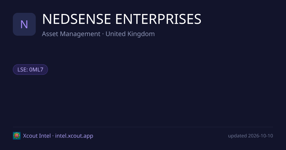 NEDSENSE ENTERPRISES — share card preview