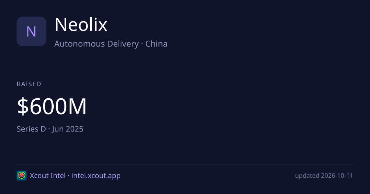 Neolix — share card preview
