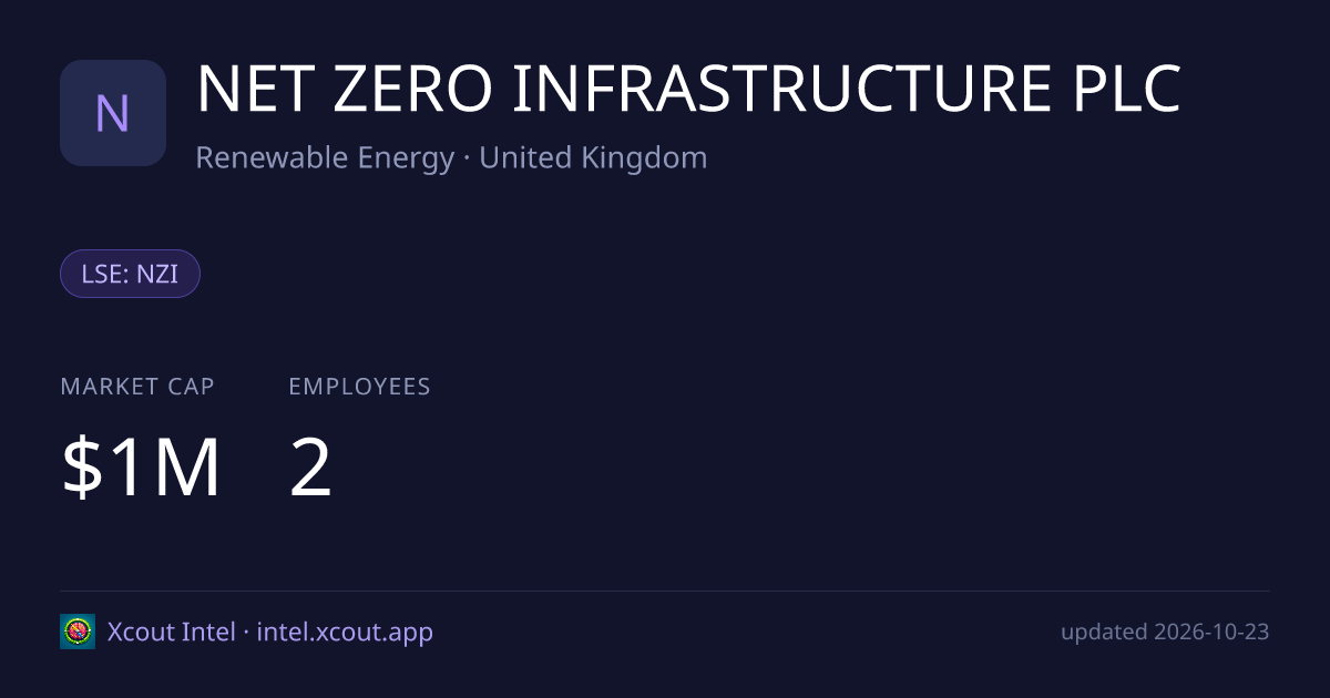 NET ZERO INFRASTRUCTURE PLC — share card preview