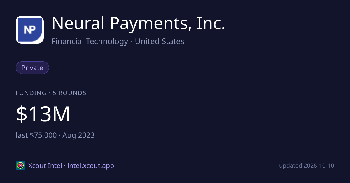 Neural Payments, Inc. — share card preview
