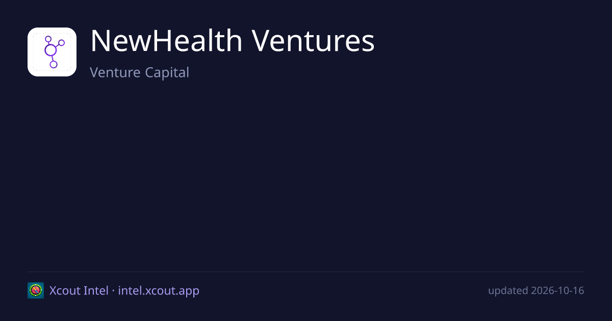 NewHealth Ventures — share card preview