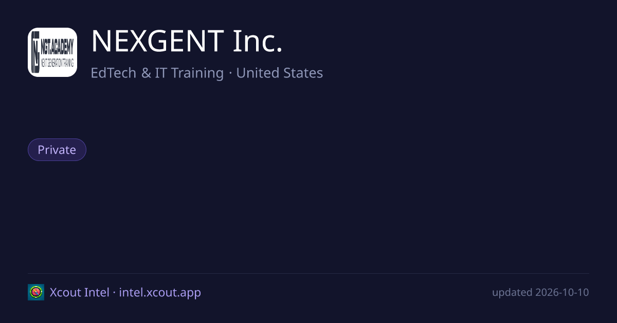 NEXGENT Inc. — share card preview