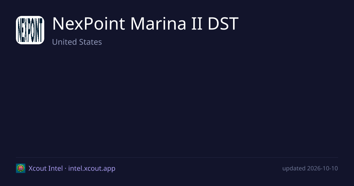 NexPoint Marina II DST — share card preview