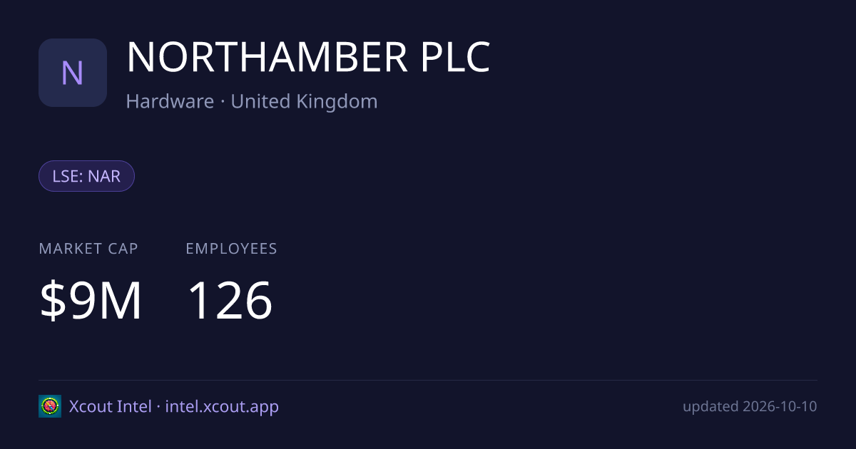 NORTHAMBER PLC — share card preview