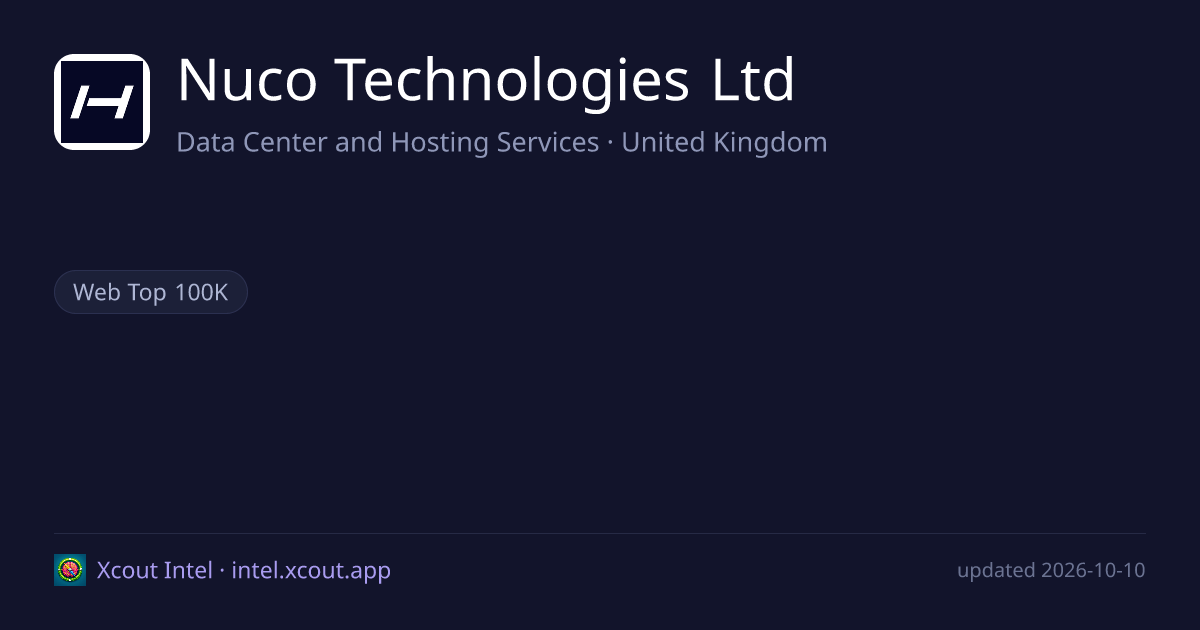 Nuco Technologies Ltd — share card preview