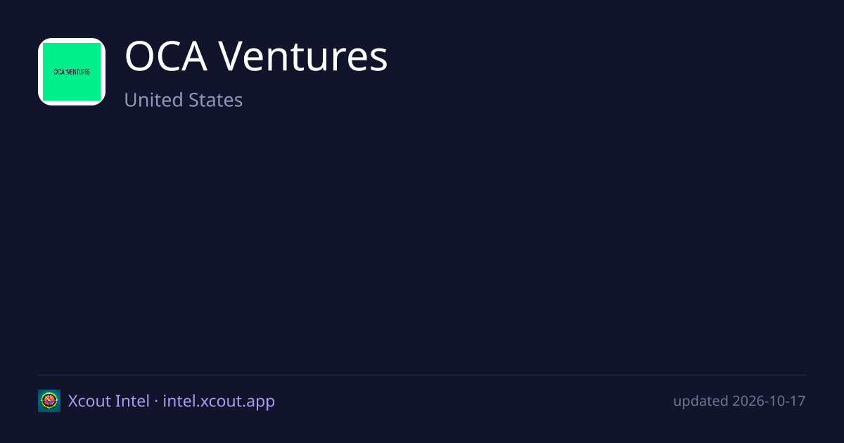 OCA Ventures — share card preview