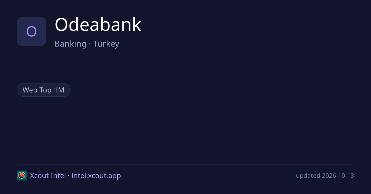Odeabank — share card preview
