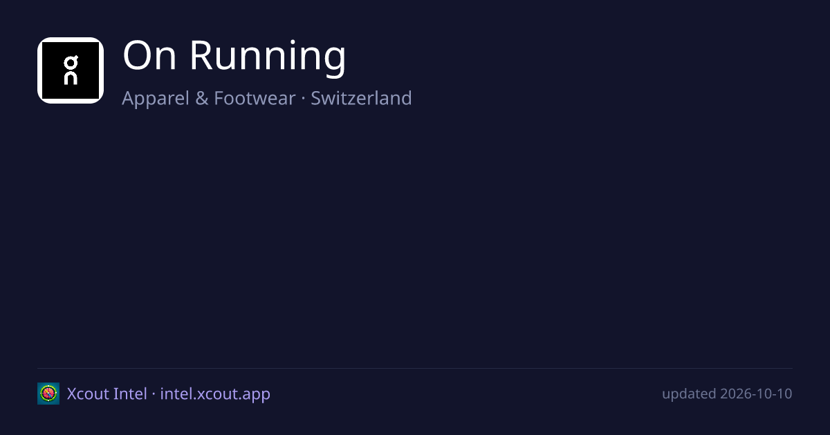 On Running — share card preview
