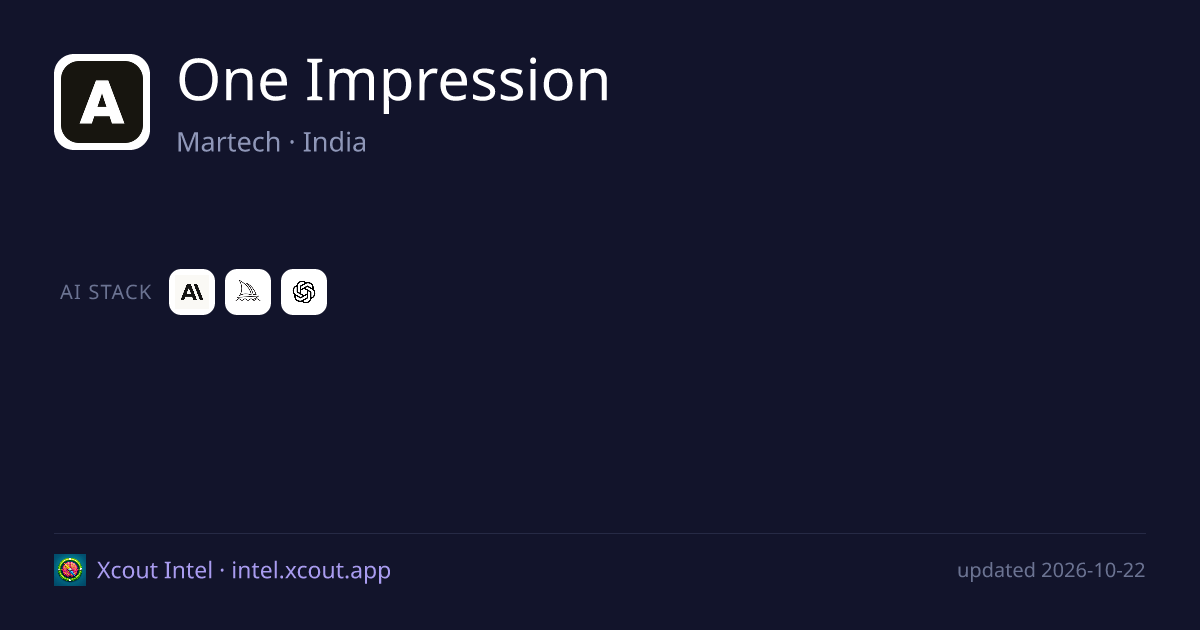 One Impression — share card preview
