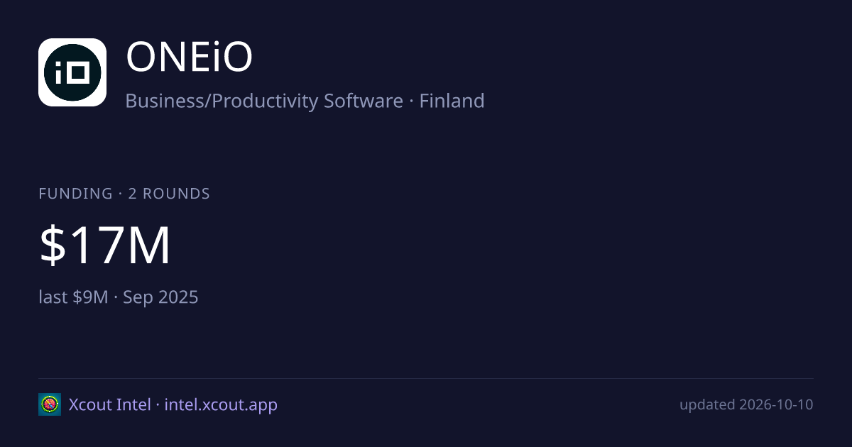 ONEiO — share card preview