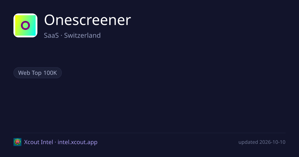 Onescreener — share card preview