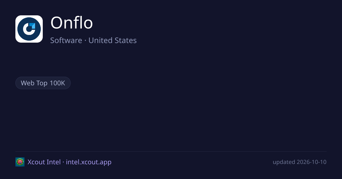 Onflo — share card preview