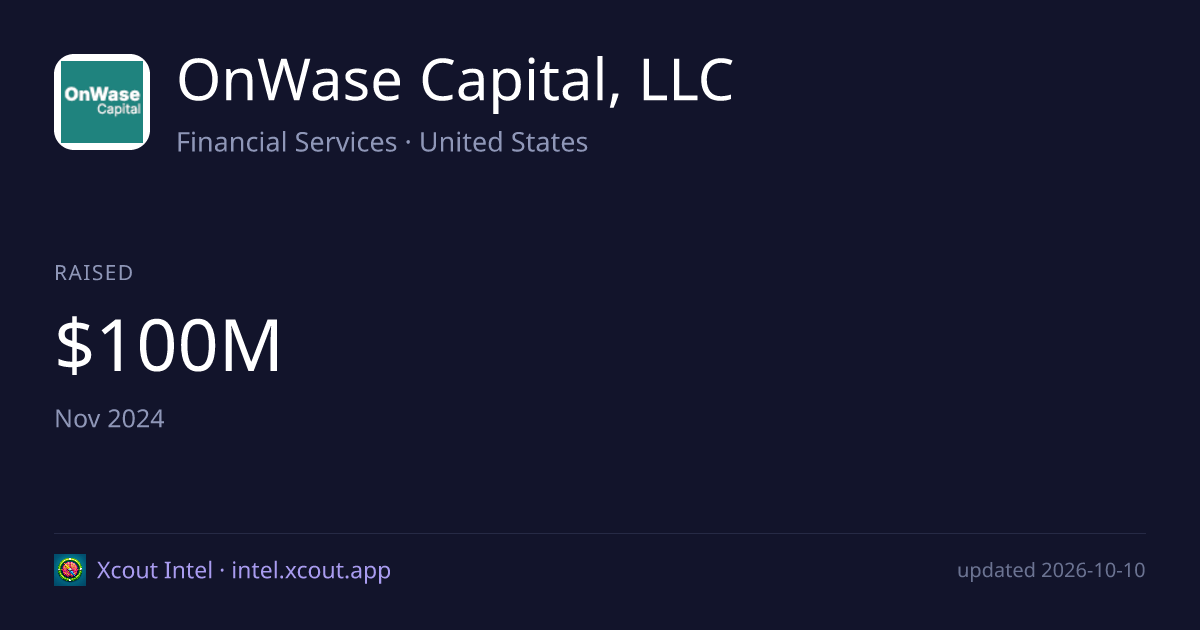 OnWase Capital, LLC — share card preview