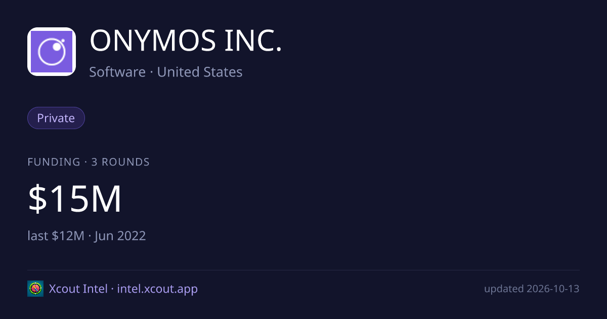 ONYMOS INC. — share card preview
