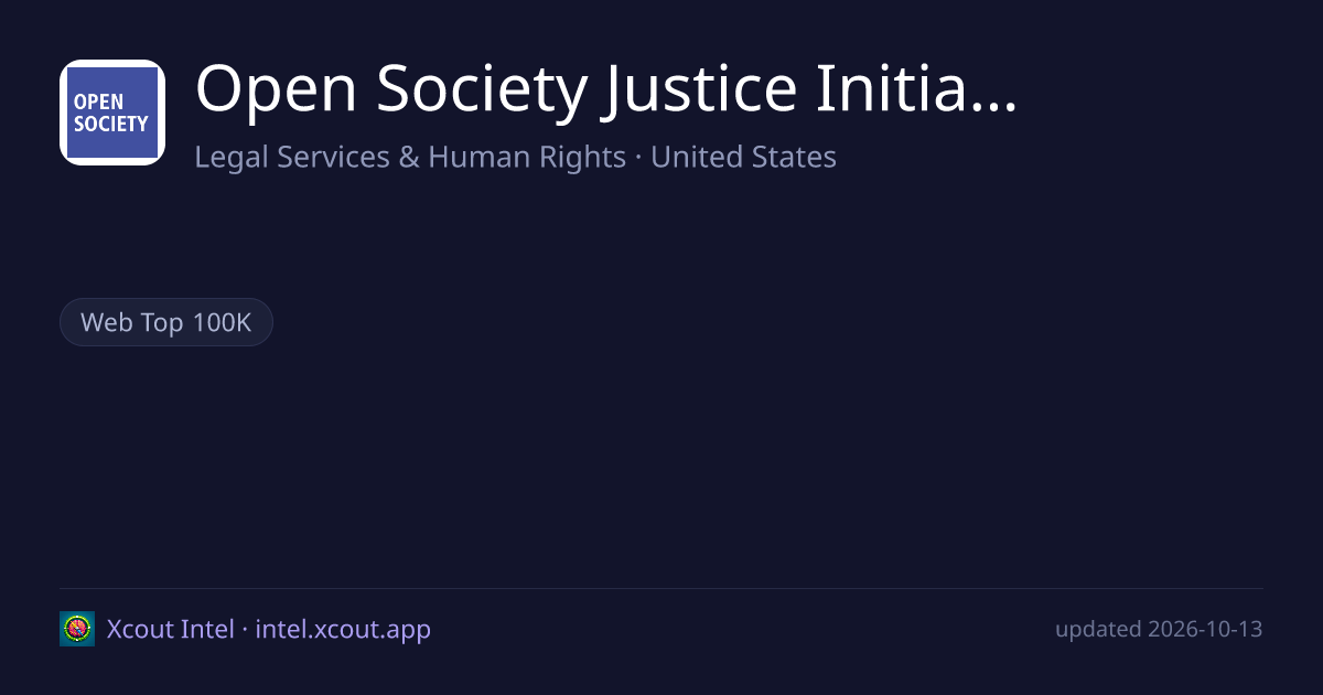 Open Society Justice Initiative — share card preview