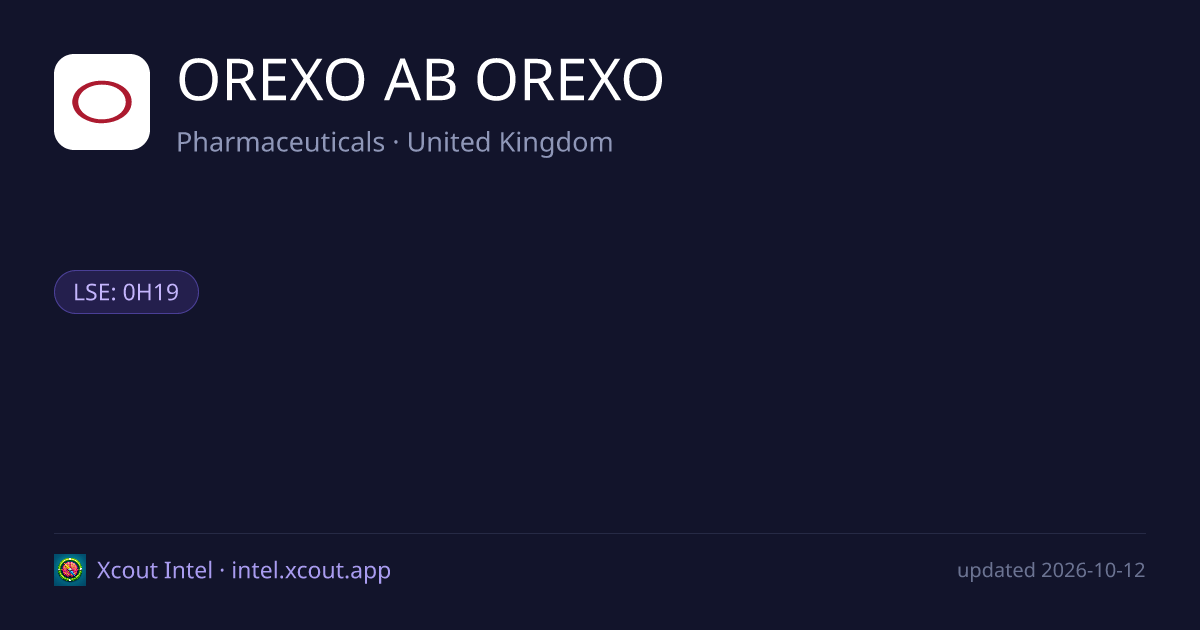 OREXO AB OREXO — share card preview