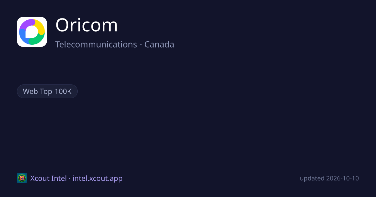 Oricom — share card preview