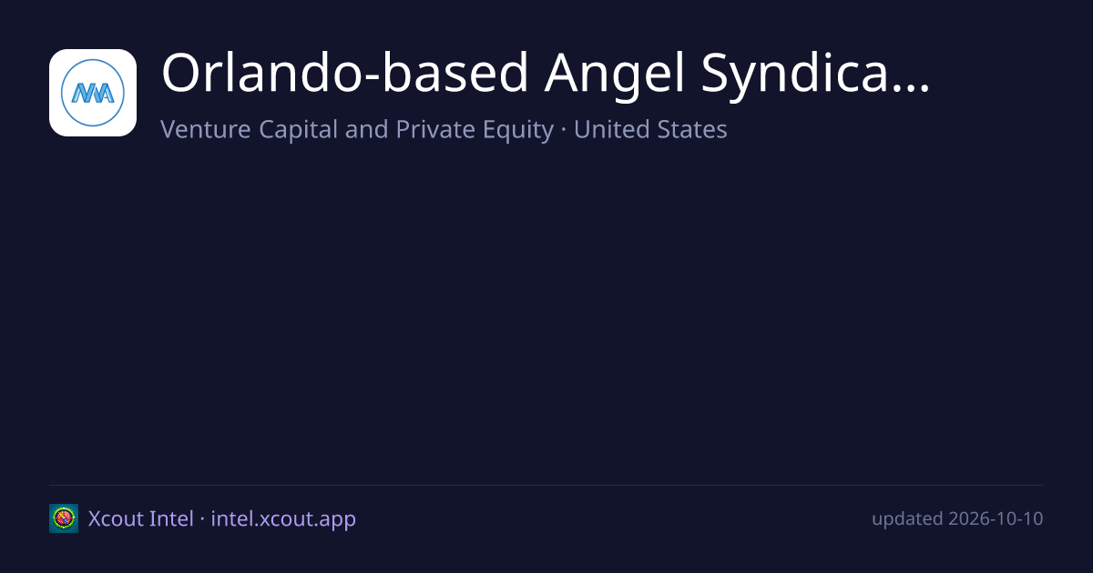Orlando-based Angel Syndicate — share card preview