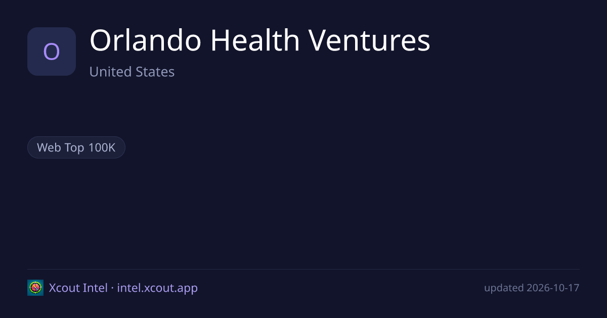 Orlando Health Ventures — share card preview