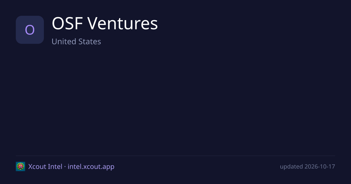 OSF Ventures — share card preview