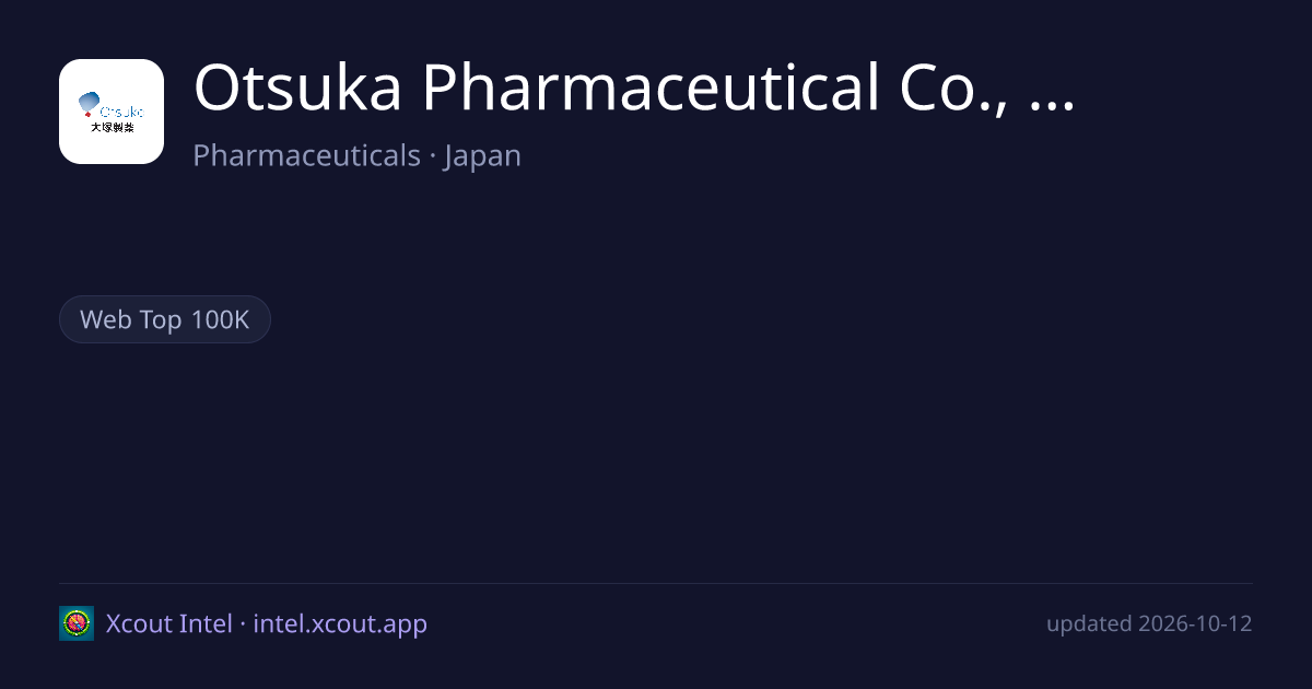 Otsuka Pharmaceutical Co., Ltd. — share card preview