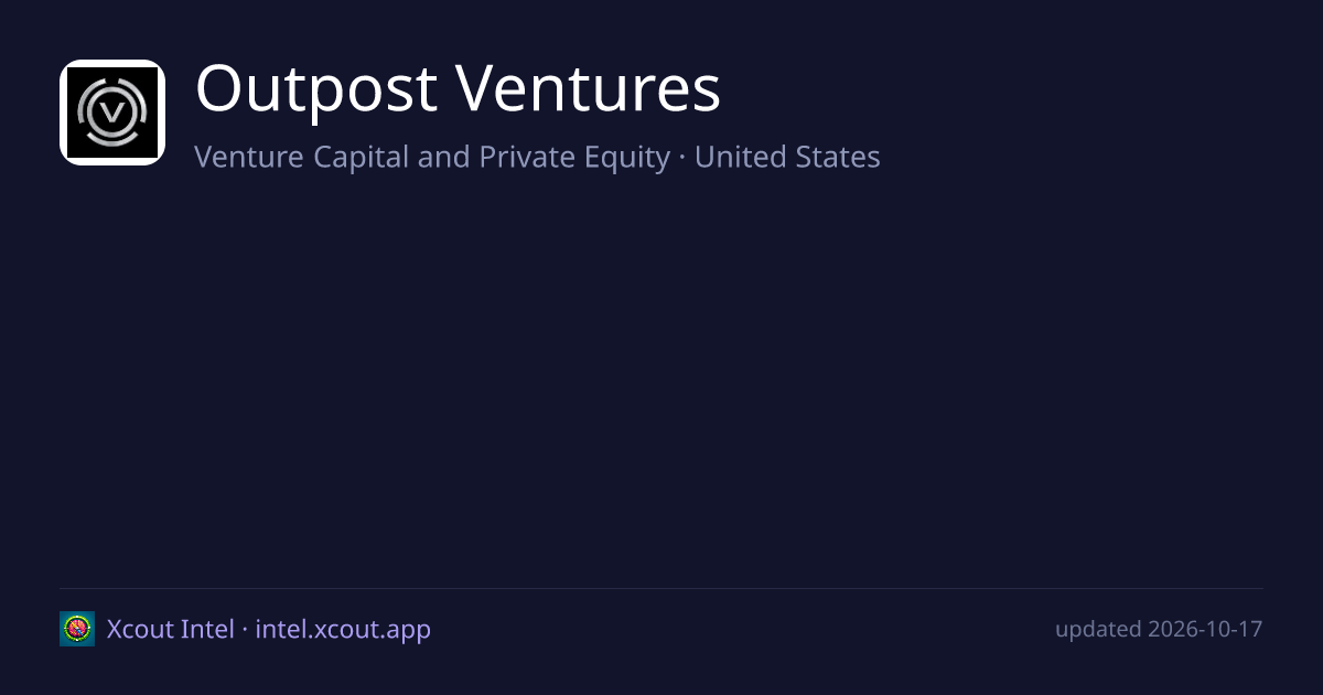 Outpost Ventures — share card preview