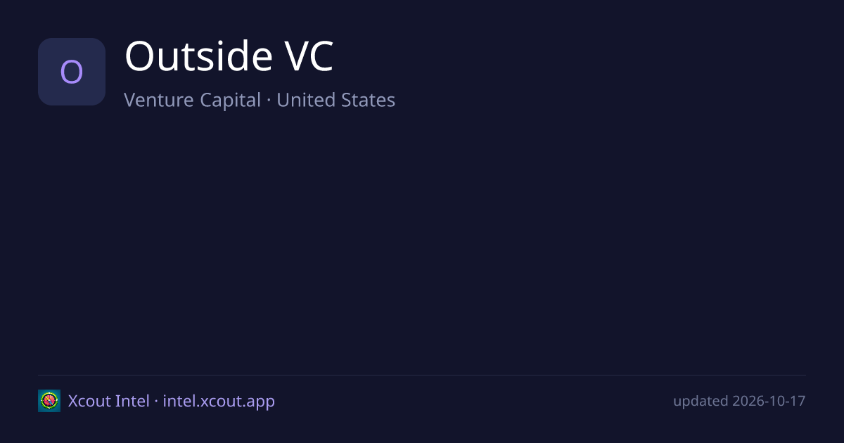 Outside VC — share card preview