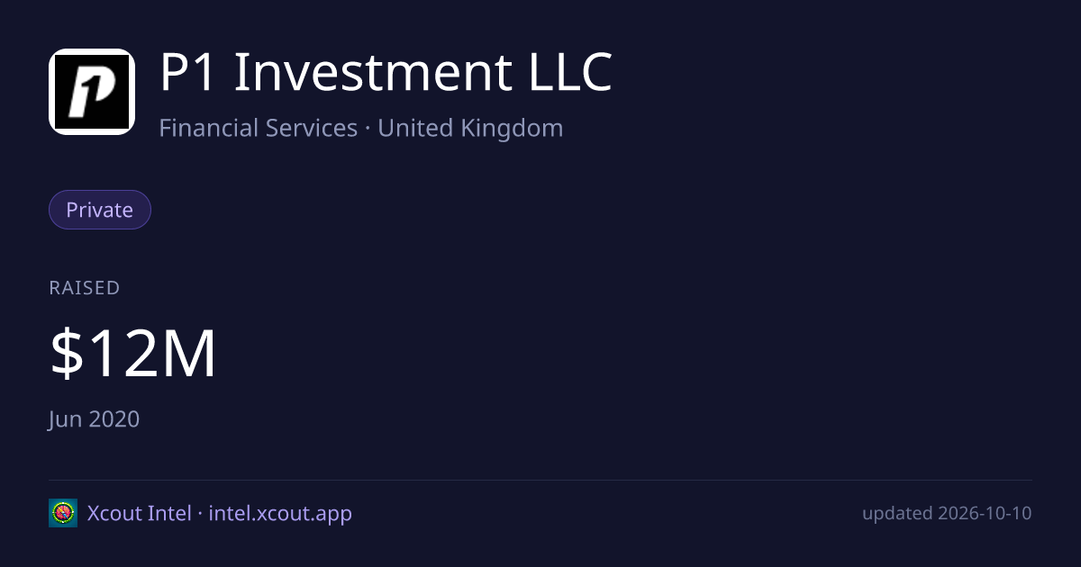 P1 Investment LLC — share card preview