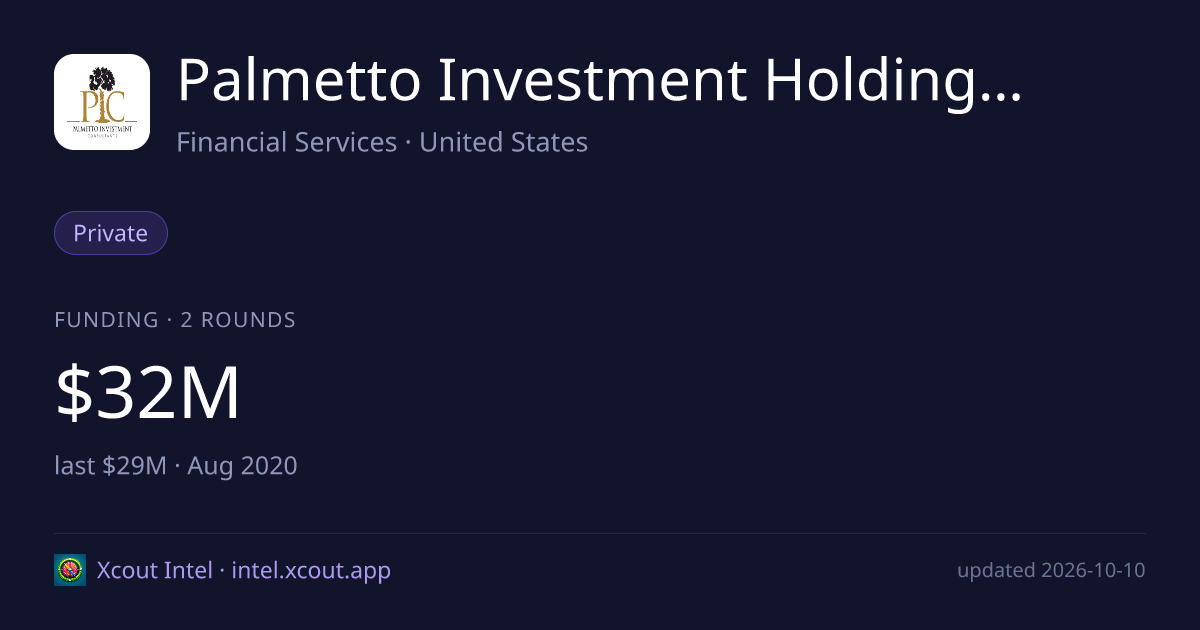 Palmetto Investment Holdings, LLC — share card preview