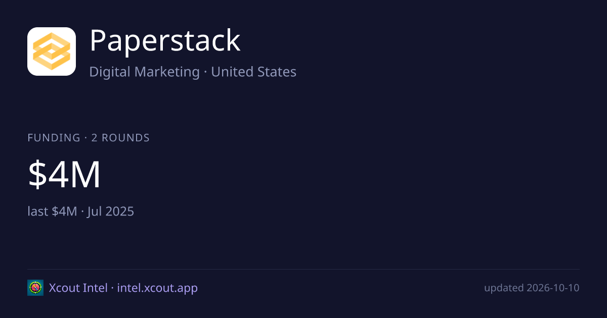 Paperstack — share card preview