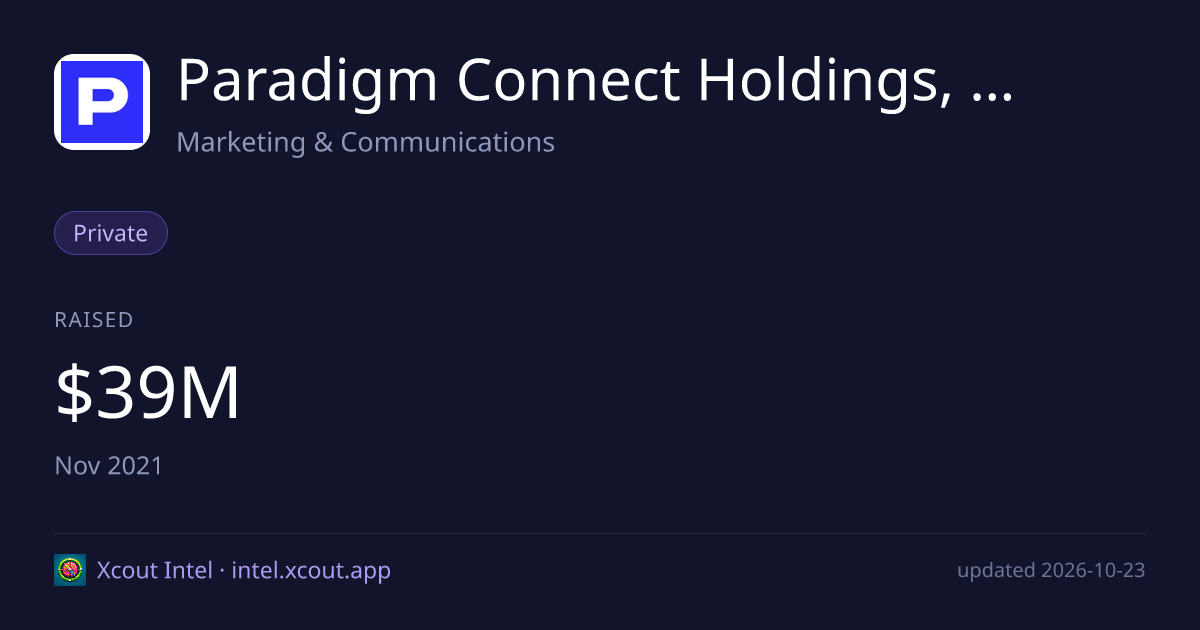 Paradigm Connect Holdings, LLC — share card preview