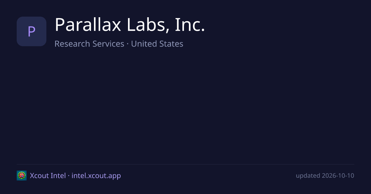 Parallax Labs, Inc. — share card preview