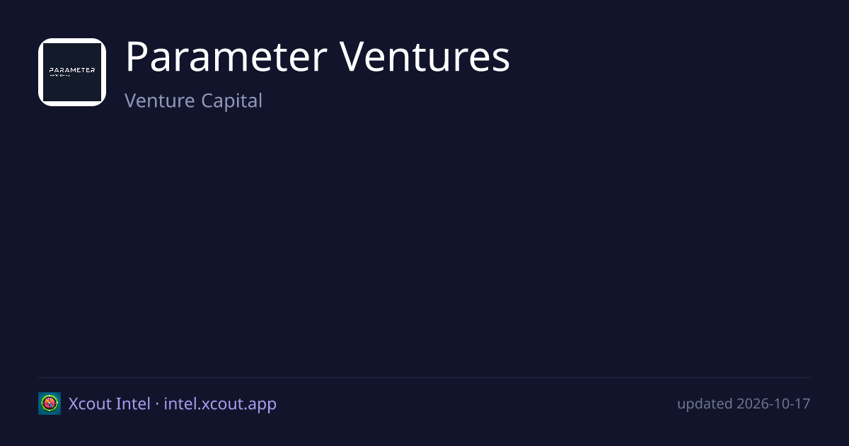 Parameter Ventures — share card preview