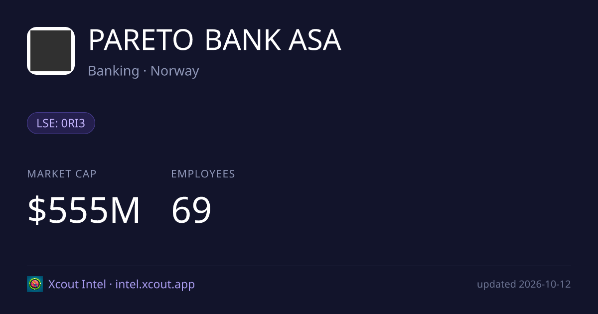 PARETO BANK ASA — share card preview
