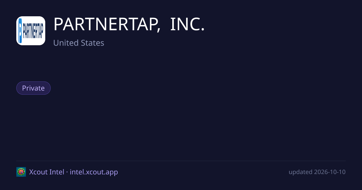 PARTNERTAP, INC. — share card preview