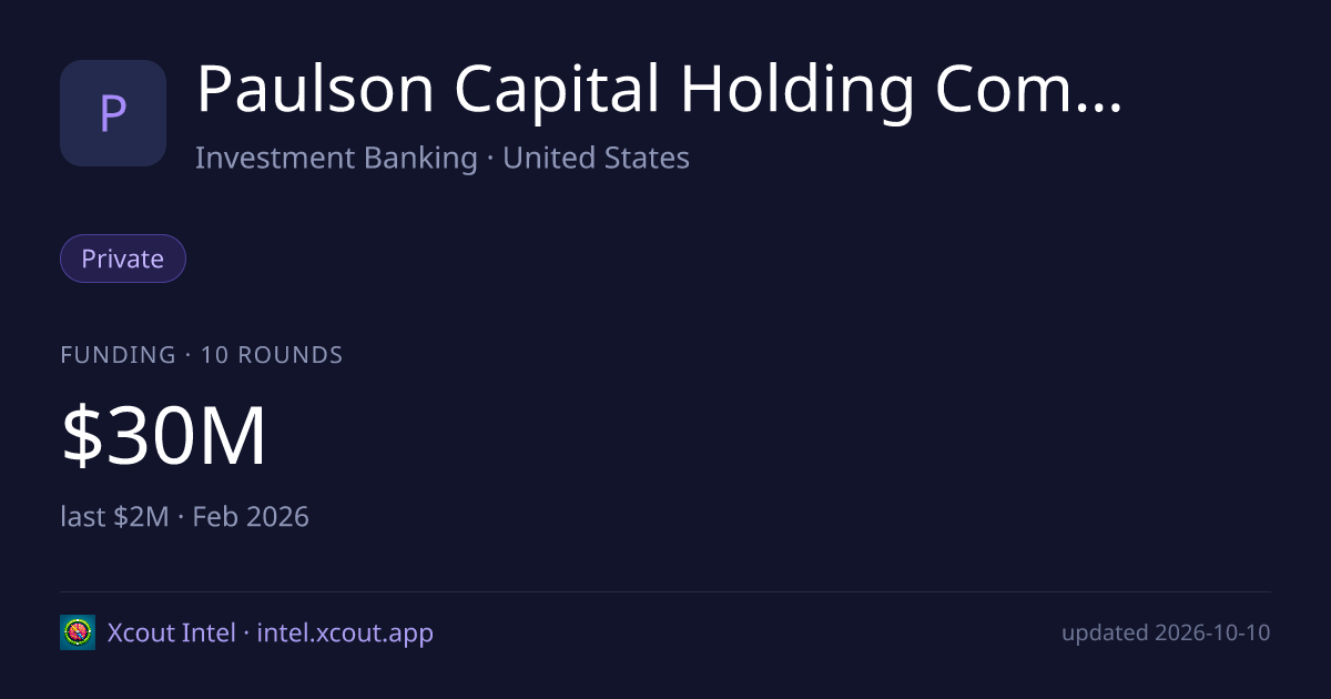 Paulson Capital Holding Company, LLC — share card preview