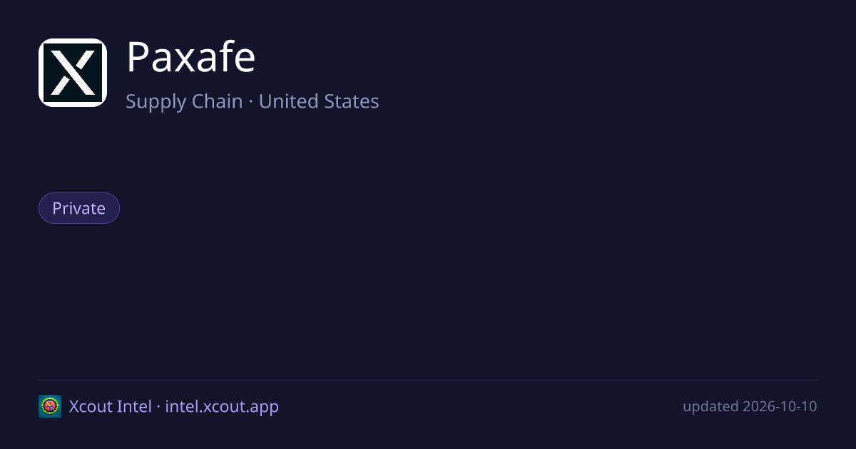 Paxafe — share card preview