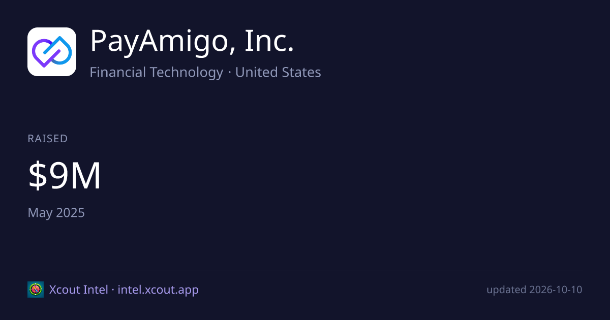 PayAmigo, Inc. — share card preview