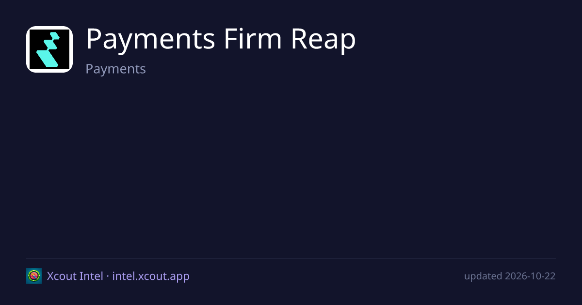 Payments Firm Reap — share card preview