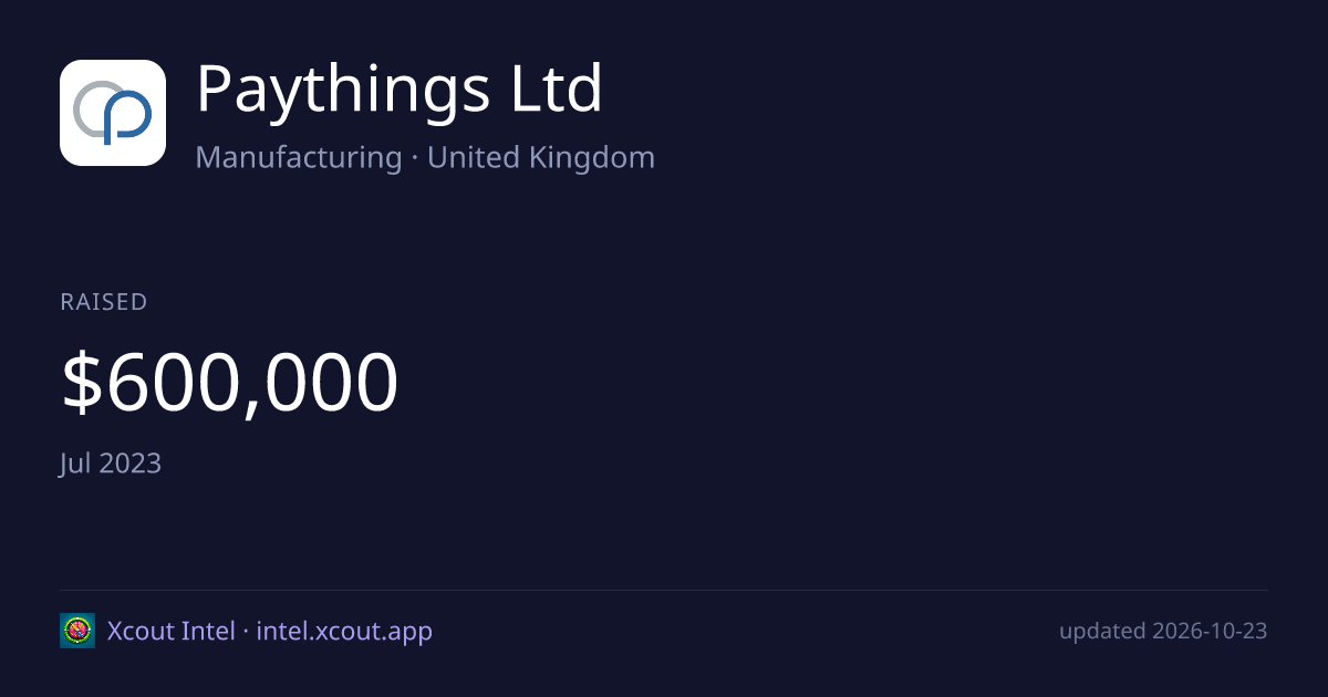 Paythings Ltd — share card preview
