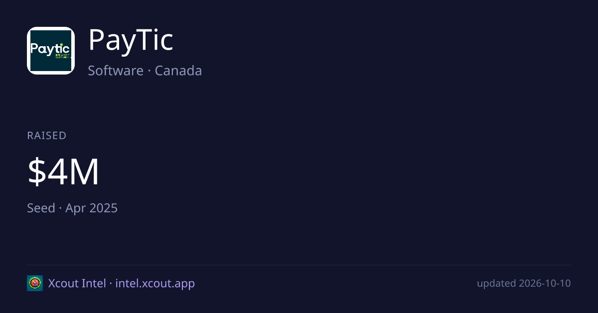 PayTic — share card preview