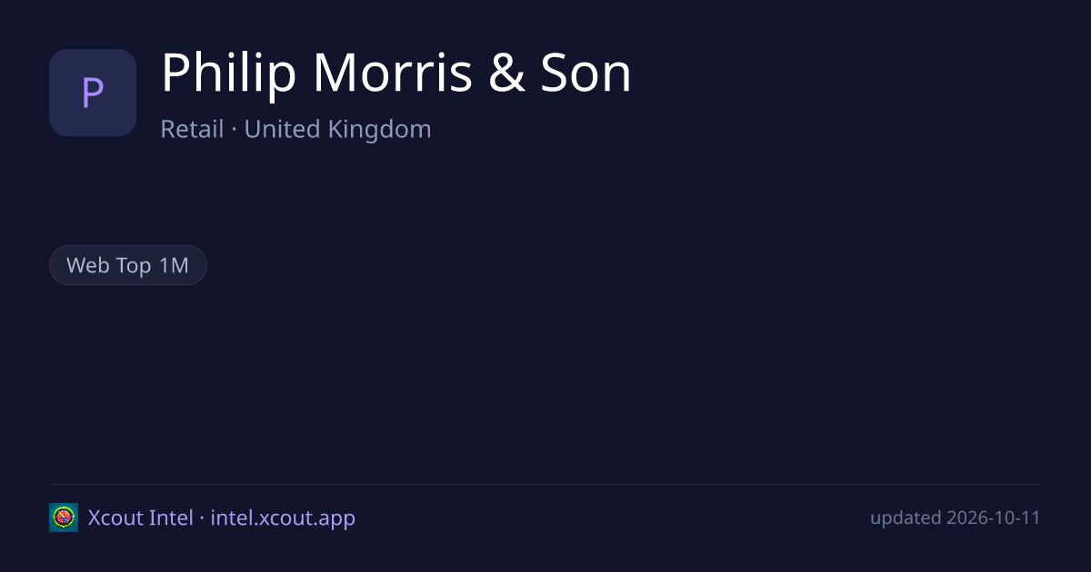 Philip Morris & Son — share card preview