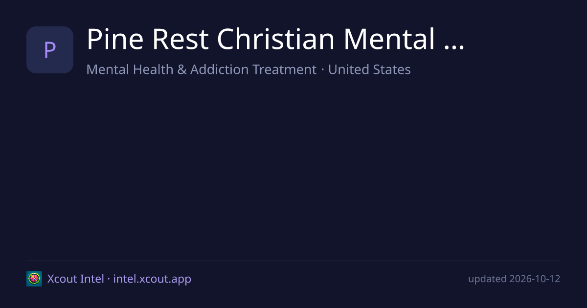 Pine Rest Christian Mental Health Services — share card preview
